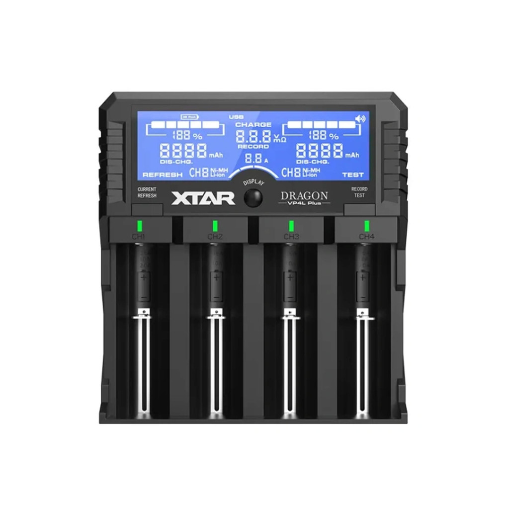 Xtar VP4L Plus DRAGON Li-Ion és Ni-MH akkutölto/akkubank