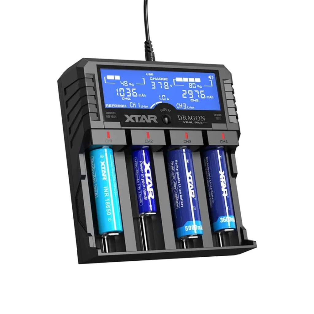 Xtar VP4L Plus DRAGON Li-Ion és Ni-MH akkutölto/akkubank