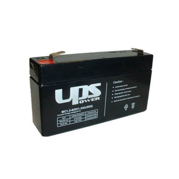 UPS Power 6V 1,3Ah zselés akkumulátor (MC1.3-6)