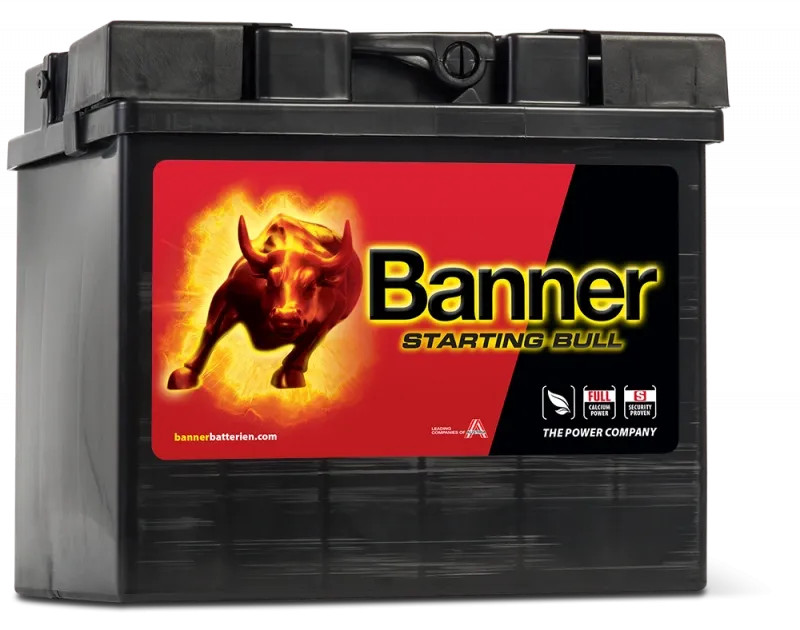   Banner 12V 30Ah 300A 53034 Starting Bull fűnyíró akkumulátor BAL+