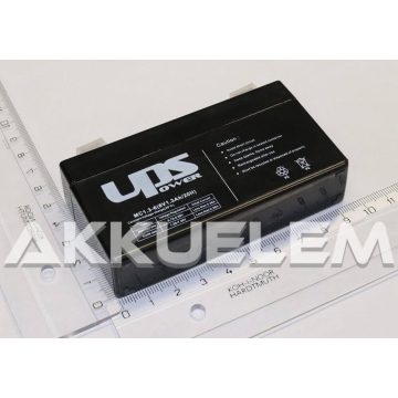 UPS Power 6V 1,3Ah zselés akkumulátor (MC1.3-6)