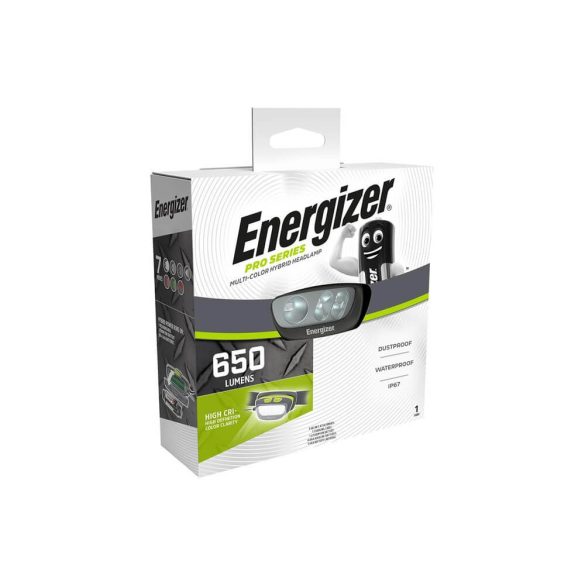 Energizer Hybrid fejlámpa 650lumen tölthető 4*AAA vagy 1LiIon
