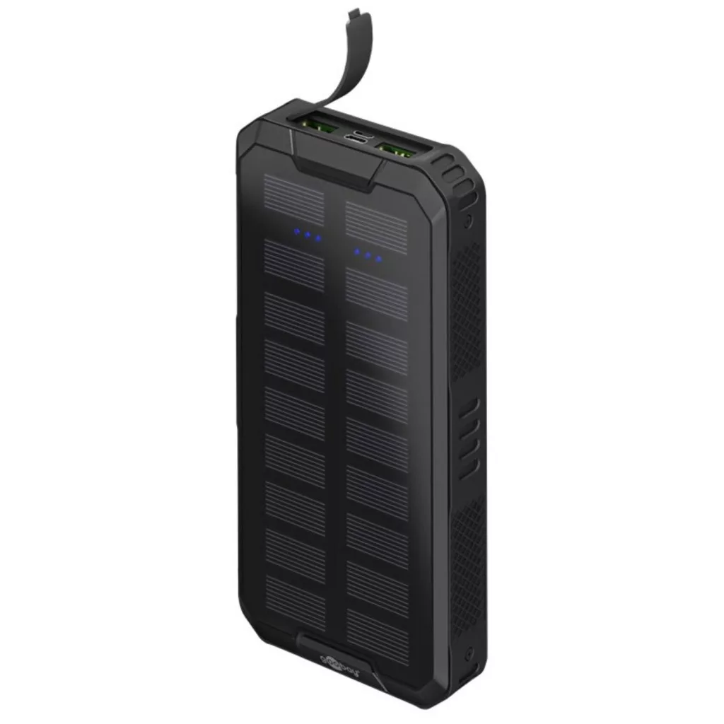 Külső akku napelemes 20000mAh Goobay