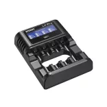 Xtar L4 Pro töltő 1,5V li-ion és 1,2V NiMH AA/AAA akkukhoz LCD kijelzővel
