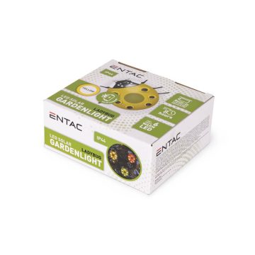   Lámpa nyomógombos katica Entac IP44 1.2V 2/3AAA 200mAh solar sárga