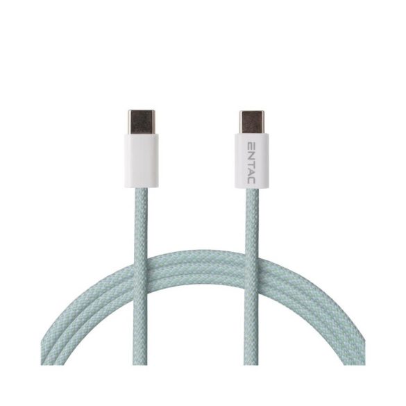 Entac kábel 60W-ig USB-C to USB-C 150cm Türkiz