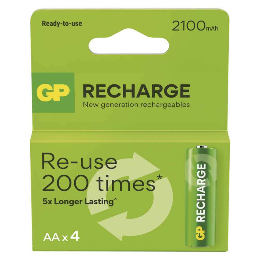 GP AA 2100mAh ReCharge 1,2V Ni-MH akkumulátor 4db/bl ár/db