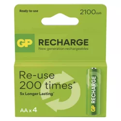 GP AA 2100mAh ReCharge 1,2V Ni-MH akkumulátor 4db/bl ár/db