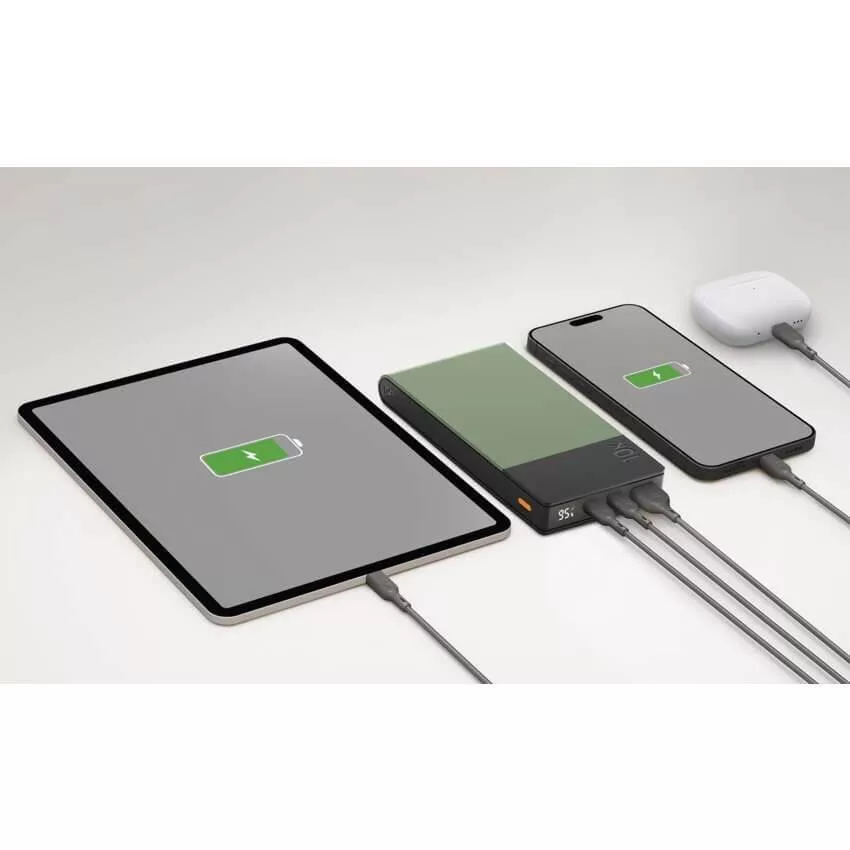 GP Powerbank M10C, 10000mAh 22,5W LED kijelzővel ZÖLD M2+