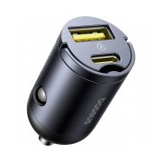   Baseus autós adapter USB QC4.0+ és USB-C PD 3.0 30W gyorstöltés