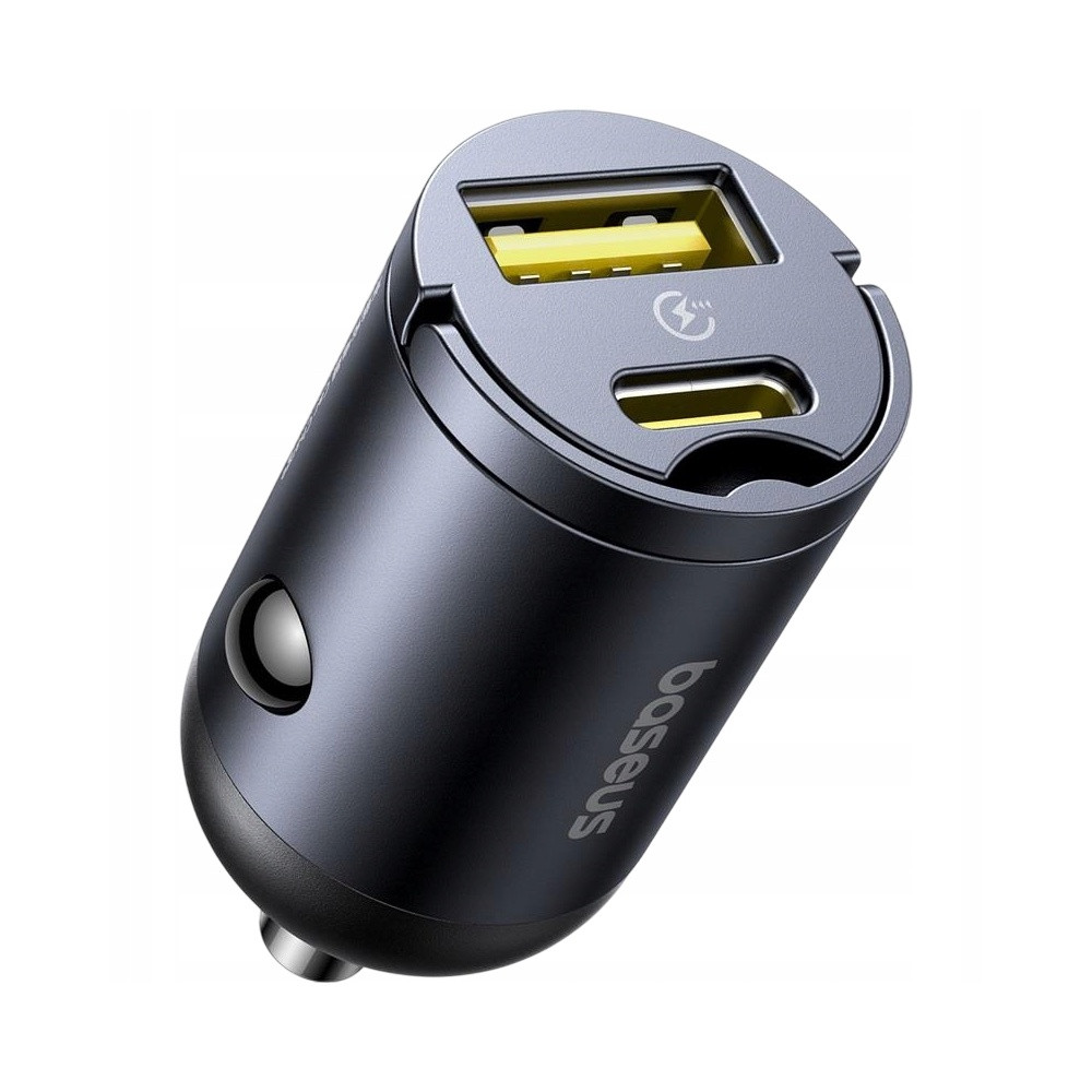   Baseus autós adapter USB QC4.0+ és USB-C PD 3.0 30W gyorstöltés