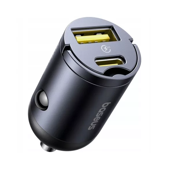 Baseus autós adapter USB QC4.0+ és USB-C PD 3.0 30W gyorstöltés