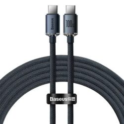   Baseus  USB-C PD 2.0 120cm Crystal Quick Charge 3.0 5A kábel 100W gyorstöltés