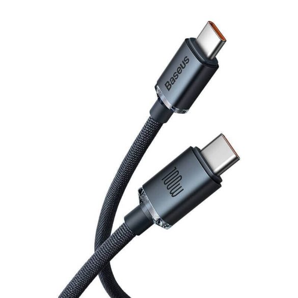 Baseus  USB-C PD 2.0 120cm Crystal Quick Charge 3.0 5A kábel 100W gyorstöltés