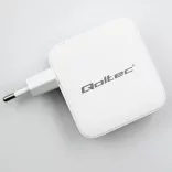 Qoltec USB töltő 140W GaN |5-20V| 2.5-5A | 3x USB-C PD | 1x USB QC 3.0