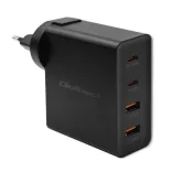 Qoltec USB töltő 130W GaN |5-20V| 1.5-3.25A | 1x USB-C| 1x USB A