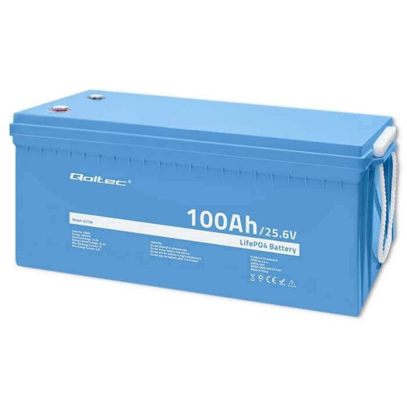 Qoltec LiFePO4 Akkumulátor 25.6V 100Ah 2560Wh BMS