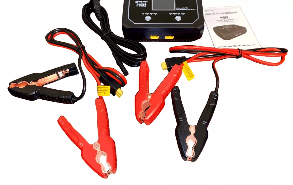 HTRC P10X2 12V 10A - 24V 5A 2 csatornás ólom és LiFePO4 akkutöltő