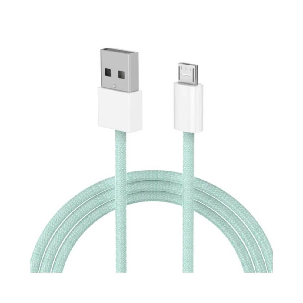 Entac Kábel USB A -> microUSB Casual Zöld 150cm