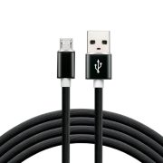   everActive USB-mikro USB kábel 2,4A 1 m fekete muanyag külso