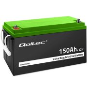   Qoltec GEL Akkumulátor 12V 150Ah lakókocsihoz, hajóhoz, biztonsági rendszerekhez