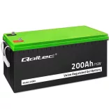 Qoltec GEL Akkumulátor 12V 200Ah lakókocsihoz, hajóhoz, biztonsági rendszerekhez
