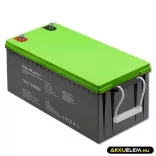 Qoltec GEL Akkumulátor 12V 200Ah lakókocsihoz, hajóhoz, biztonsági rendszerekhez