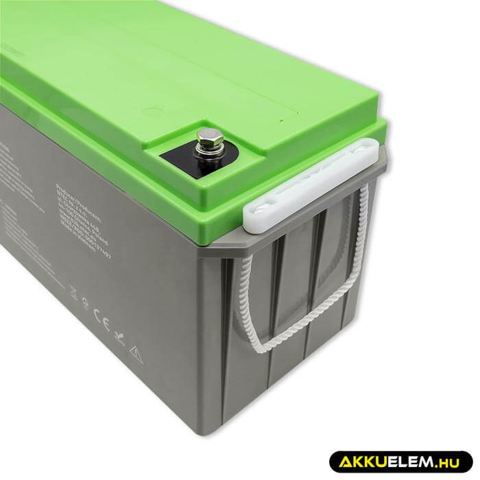 Qoltec Mélykisütésű GEL Akkumulátor 12V 150Ah lakókocsihoz, hajóhoz, napelemes rendszerhez