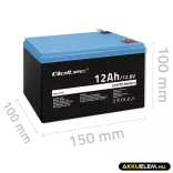 Qoltec LiFePO4 Akkumulátor 12.8V 12Ah 153.6Wh BMS