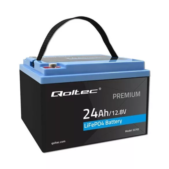 Qoltec LiFePO4 Akkumulátor 12.8V 24Ah 307.2Wh BMS