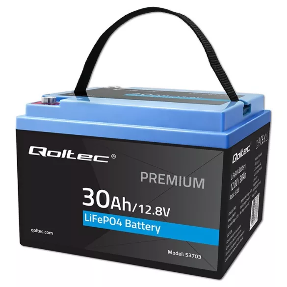 Qoltec LiFePO4 Akkumulátor 12.8V 30Ah 384Wh BMS
