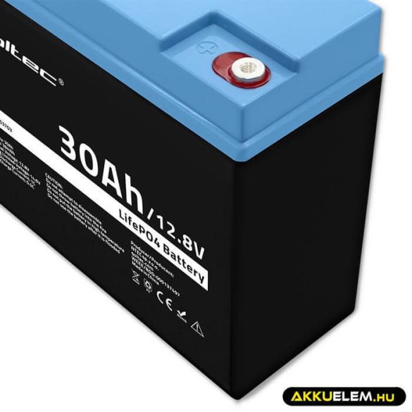 Qoltec LiFePO4 Akkumulátor 12.8V 30Ah 384Wh BMS