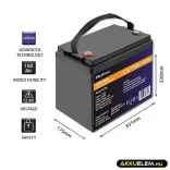 Qoltec LiFePO4 Akkumulátor 12.8V 150Ah 1920Wh BMS
