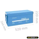 Qoltec LiFePO4 Akkumulátor 12.8V 200Ah 2560Wh BMS