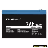 Qoltec LiFePO4 Akkumulátor 12.8V 7Ah 89.6Wh BMS