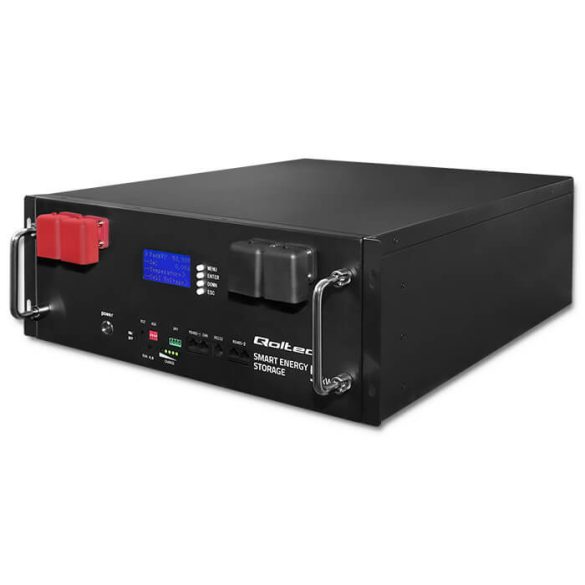 Qoltec Energiatároló RACK LiFePO4 5.12kWh 51.2V 100Ah BMS LCD
