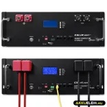 Qoltec Energiatároló RACK LiFePO4 5.12kWh 51.2V 100Ah BMS LCD