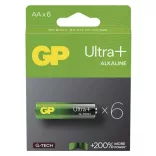 GP LR6 AA Ultra+ Alkaline 15AUP tartós elem 6db/csomag (ár/csomag)