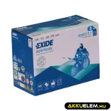 Exide motorkerékpár akkumulátor 12V 8Ah AGM 12-7.1 110A (YT9B) Bal+ GyZ