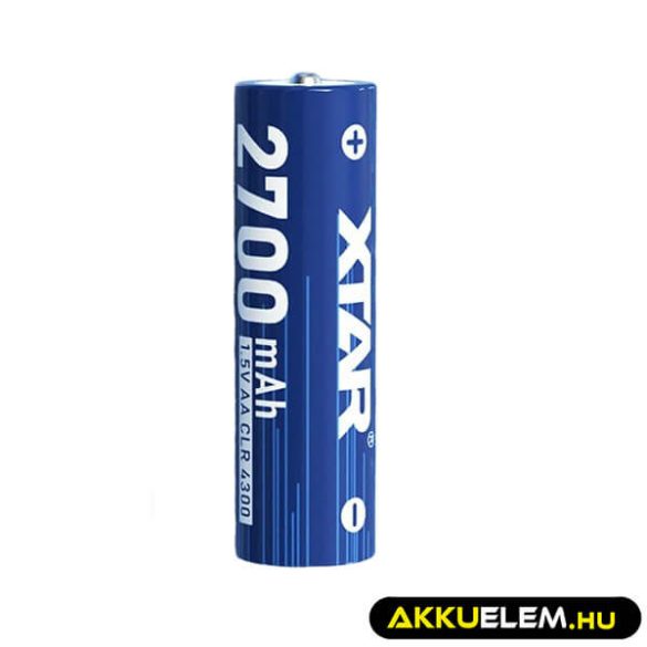 Xtar AA 2700mAh 4300mWh 1,5V Li-Ion akkumulátor (Max 2,5A)