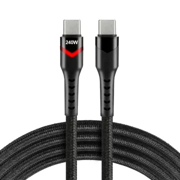 everActive USB-C - Type-C kábel PD 240W 2m Fekete + RGB LED