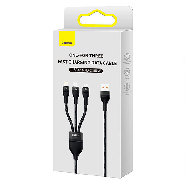 Baseus 3in1 USB elosztó USB-C/A -> USB-C, micro-USB, Lightning