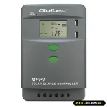 Qoltec Napelem Töltésvezérlő 12V/24V 30A MPPT SOLAR 2xUSB Bluetooth