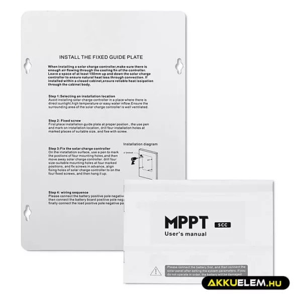Qoltec Napelem Töltésvezérlő 12V/24V 30A MPPT SOLAR 2xUSB Bluetooth