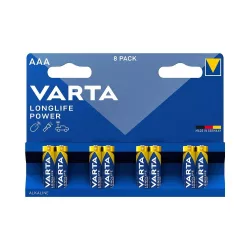 Varta Longlife Power LR03 AAA elem 8db/csomag (ár/csomag)