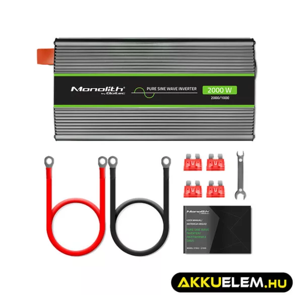 Qoltec színusz Inverter 1000W (max. 2000W) 12V -> 230V