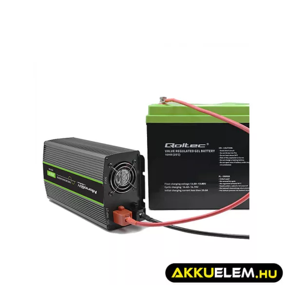 Qoltec színusz Inverter 1000W (max. 2000W) 12V -> 230V
