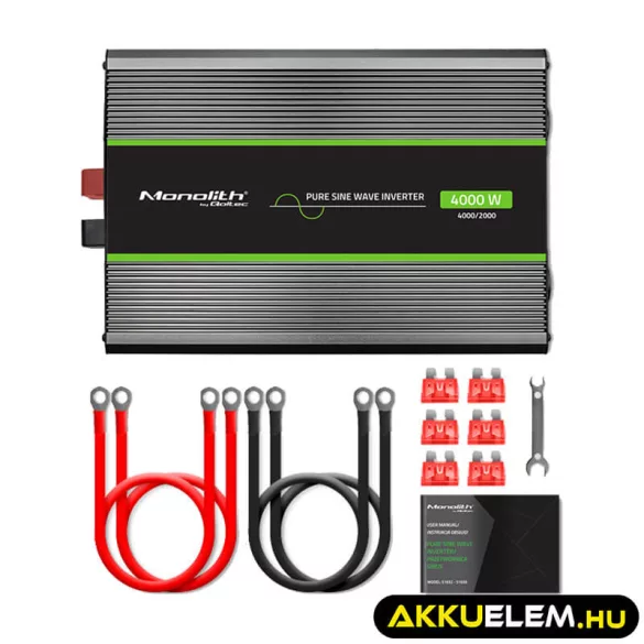 Qoltec színusz Inverter 2000W (max. 4000W) 12 V-ról 230V