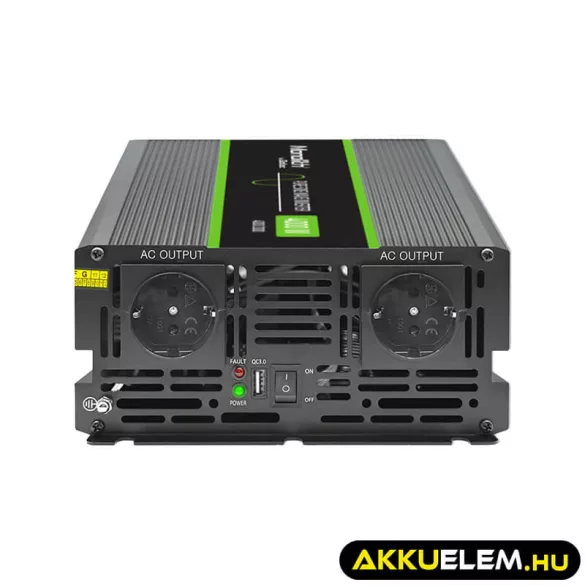 Qoltec színusz Inverter 2000W (max. 4000W) 12 V-ról 230V