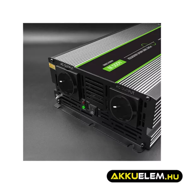 Qoltec színusz Inverter 2000W (max. 4000W) 12 V-ról 230V